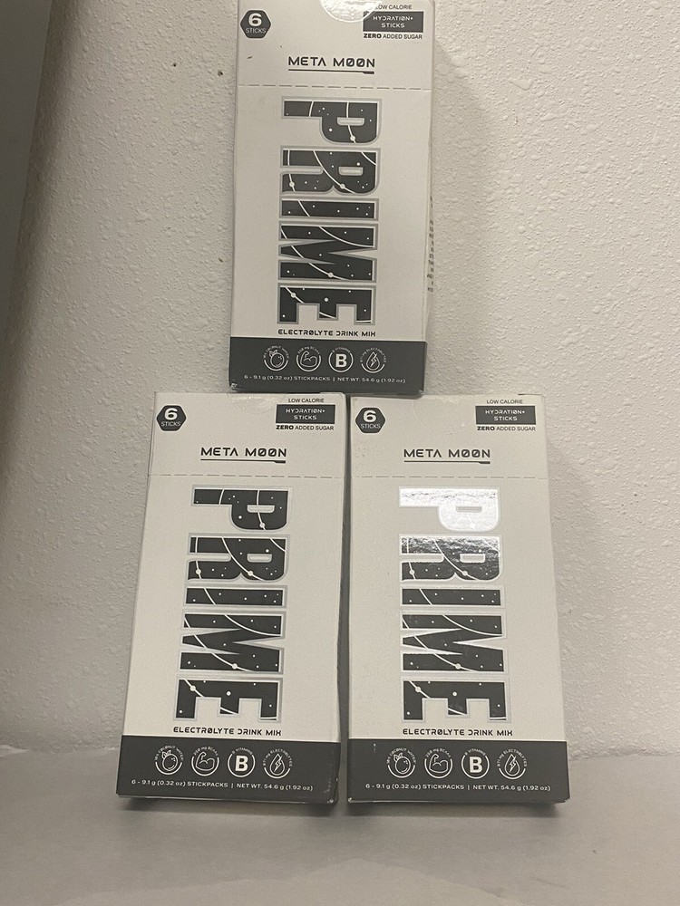 Prime Hydration Stick Pack, Meta Moon, 9.71g, 6 Count EXP 09/2025 ( 3 PACK )