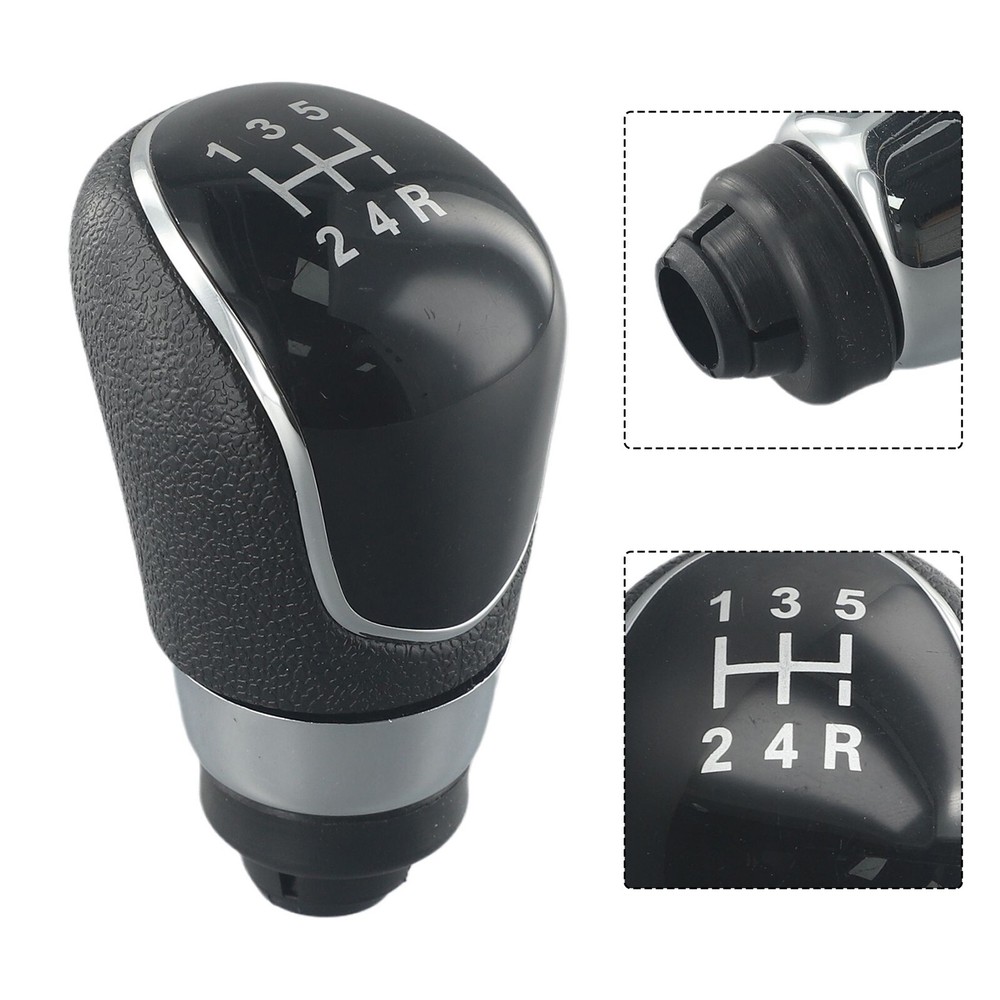 Plastic Shift Knob Black Replacement 5 Speed Car Gear For Ford Focus Fiesta