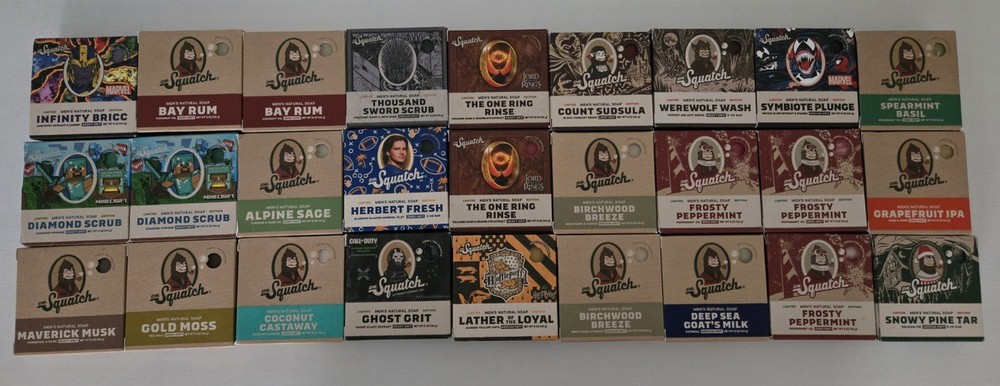 27 Dr. Squatch Soaps  limited edition and rare bars