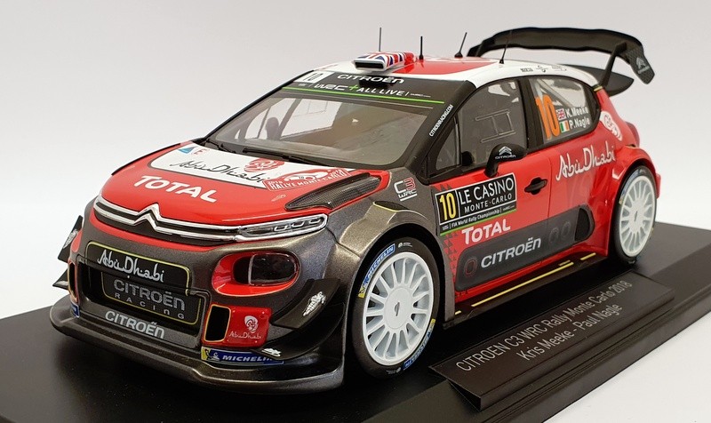 Norev 1/18 Scale Model 181636 - Citroen C3 WRC 2018 Monet Carlo 2018