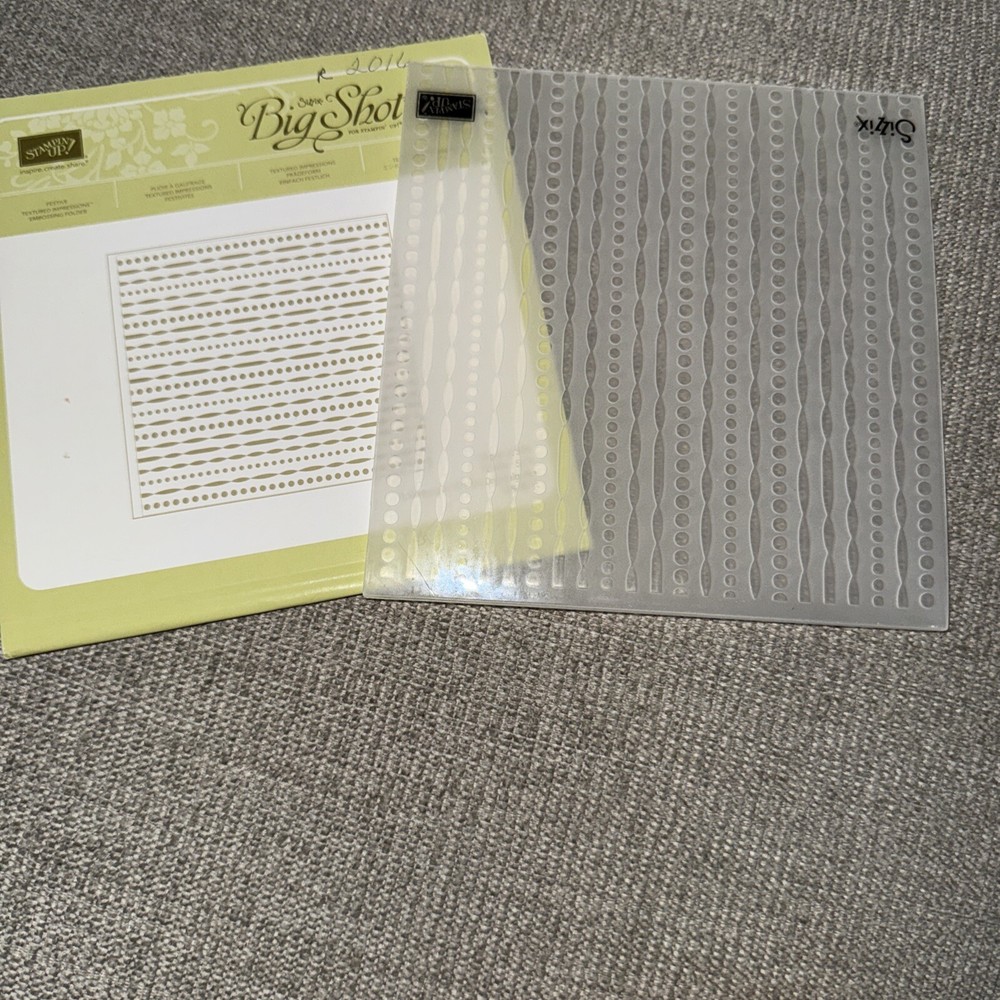 Stampin Up FESTIVE Sizzix Embossing Folder Stampin Up