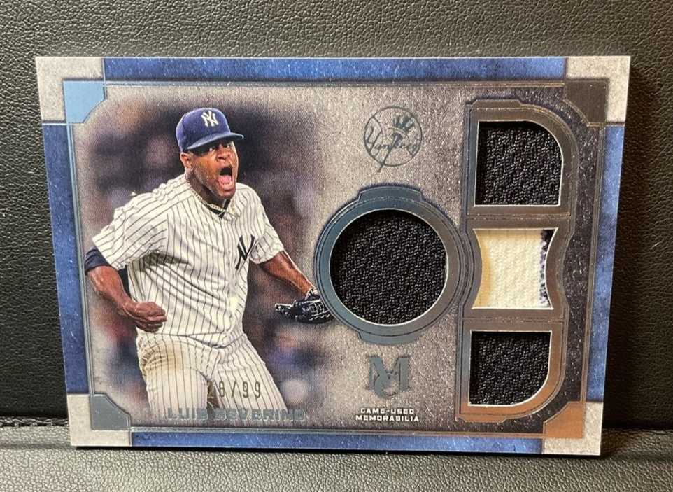 2019 Topps Museum Collection Luis Severino Primary Pieces Quad Relic /99 SPQR-LS