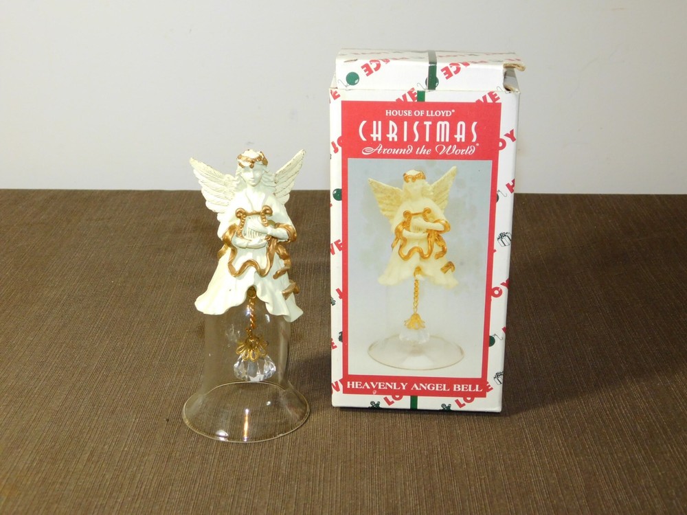 1996 HOUSE OF LLOYD CHRISTMAS HEAVENLY ANGEL BELL  IN BOX
