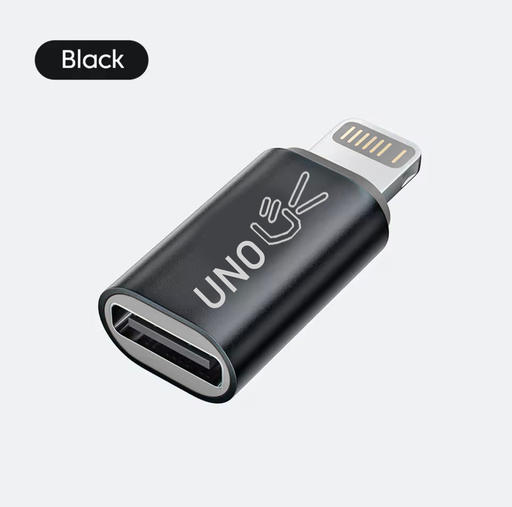 OTG Adapter iOS to USB-C for Flash Drives Cameras No Charging  