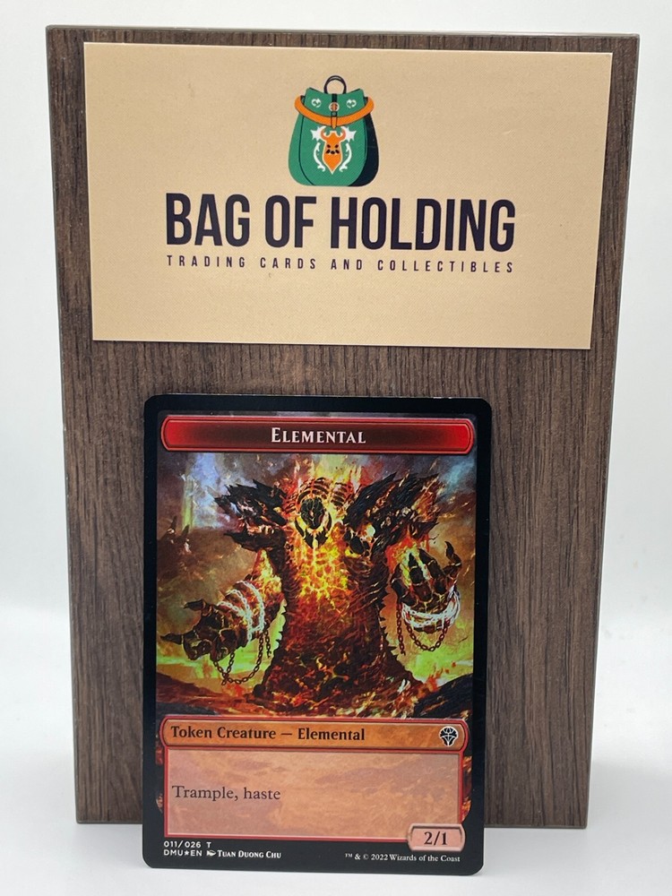 Elemental Soldier Double-Sided Foil Token MTG Double Masters 2022 NM-image