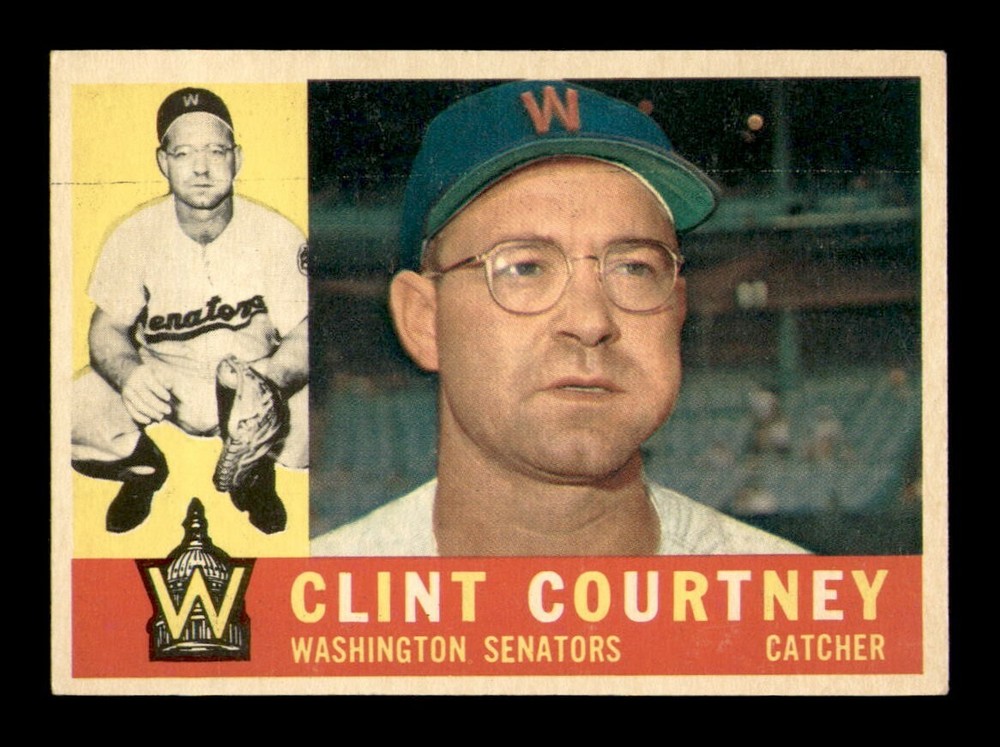 1960 Topps #344 Clint Courtney EX-MT Baseball Card OBGcards