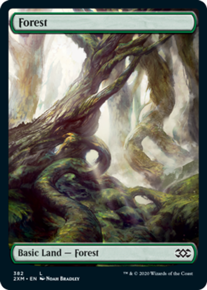 1x Forest (382) - FULL ART MTG Double Masters NM Magic Regular