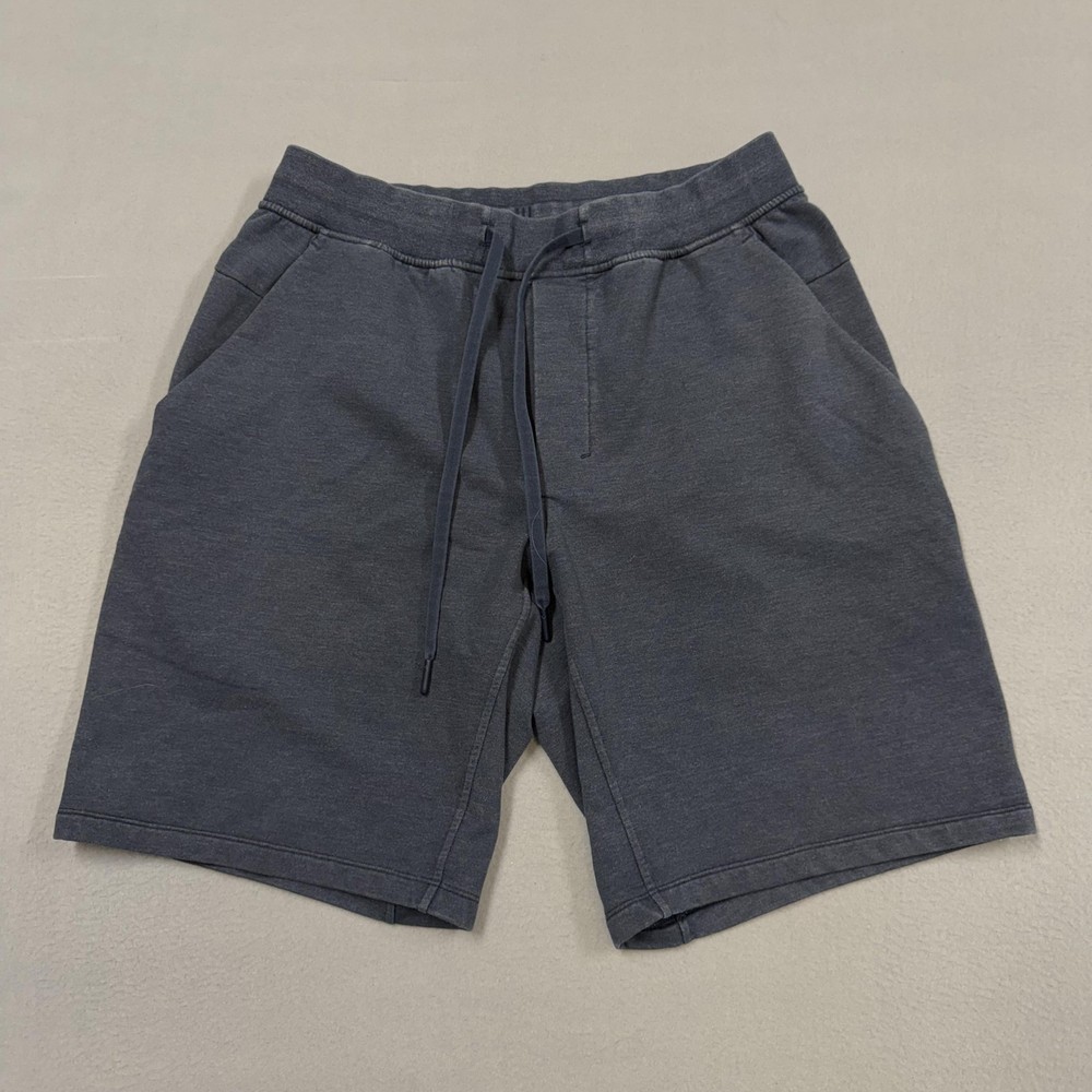 Lululemon Sweat Shorts Mens Large Gray Lounge Athletic Drawstring Pockets 9