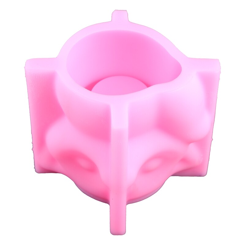 3D Animal Flowerpot DIY UV Epoxy Resin Silicone Mold for Concrete Vase