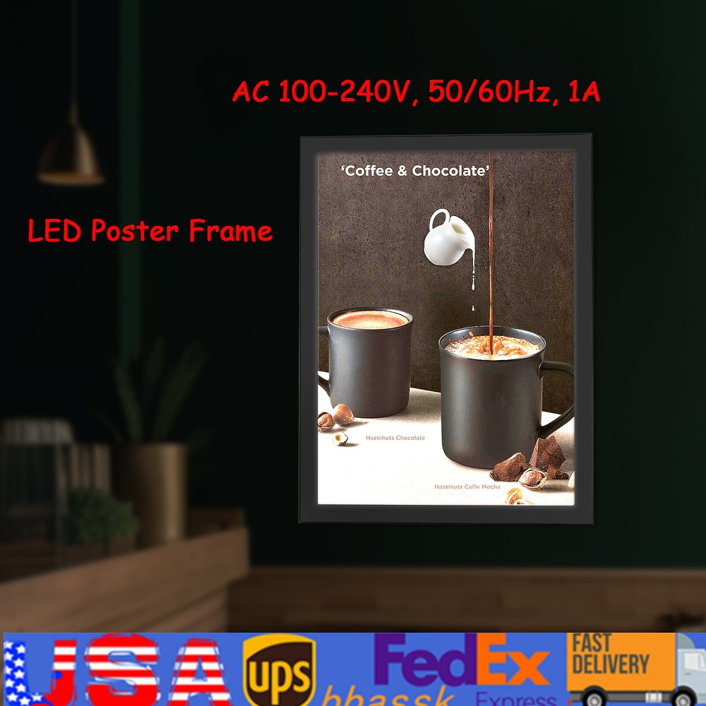 12W Movie Poster Frame LED Light Box Art Picture Advertising Display Frame Sign