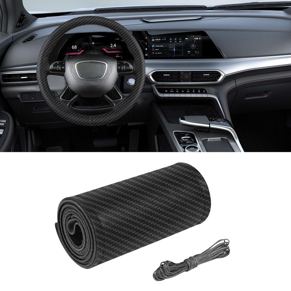 Custom Carbon Fiber Steering Wheel Cover for Toyota Camry Avalon Corolla