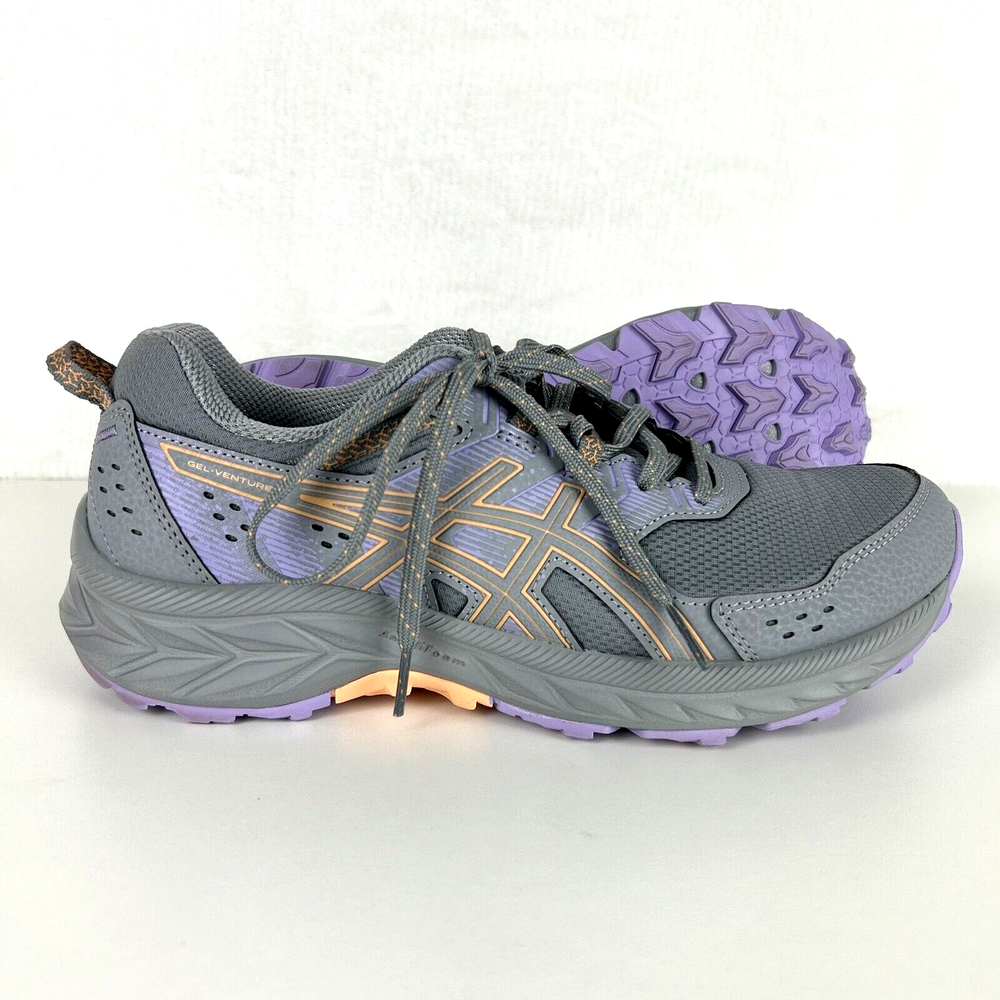 ASICS Gel Venture Women's 8.5 Running Ortholite Sheet Rock Dune Gray Purple