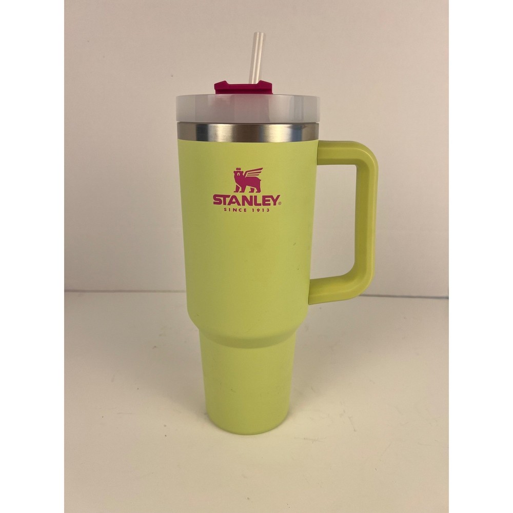 Stanley Quencher H2.0 Flowstate Tumbler 40 oz Citron Insulated Straw Cup