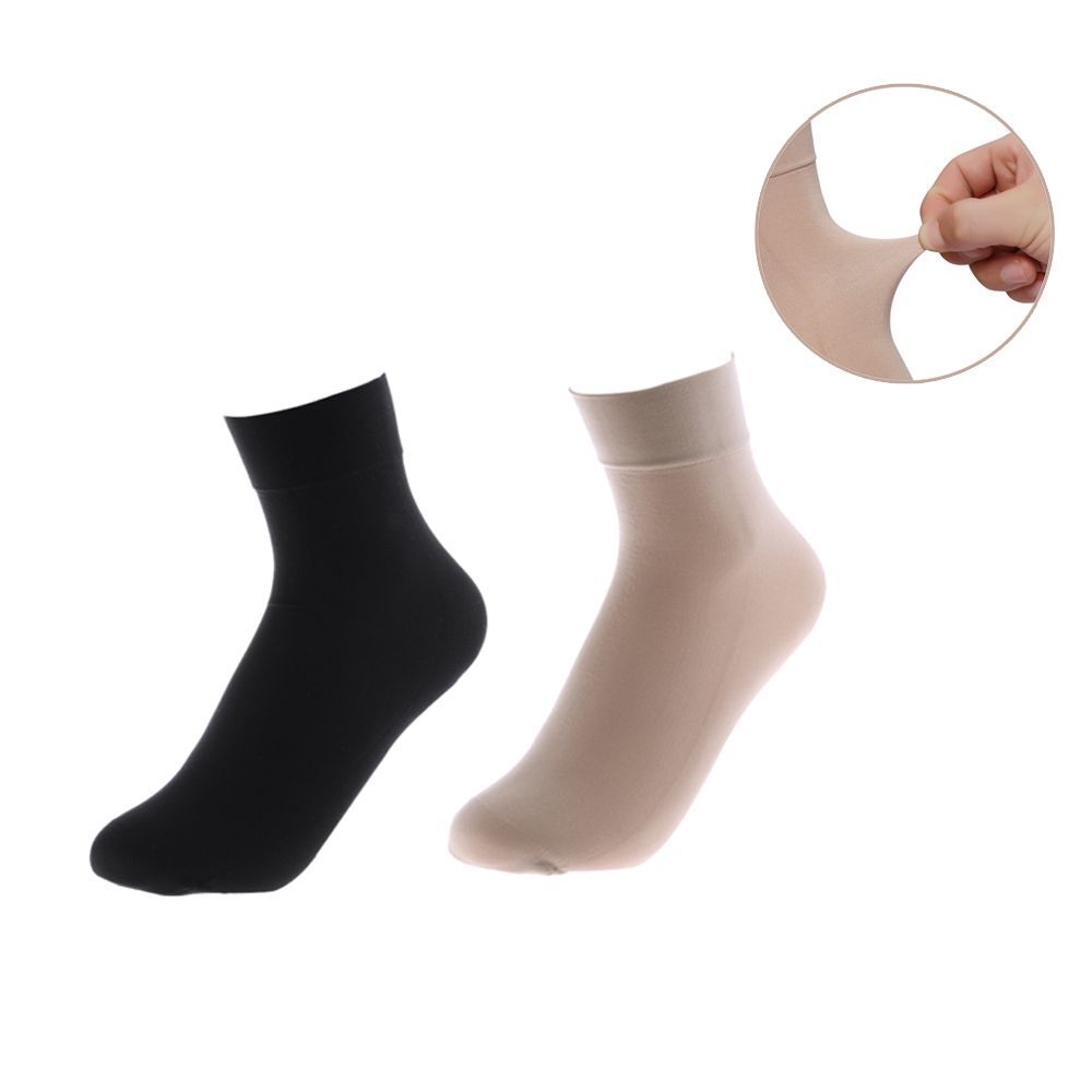 Warm Wide Mouth Socks Solid Color Business Sock Nylon Ankle Socks  Winter