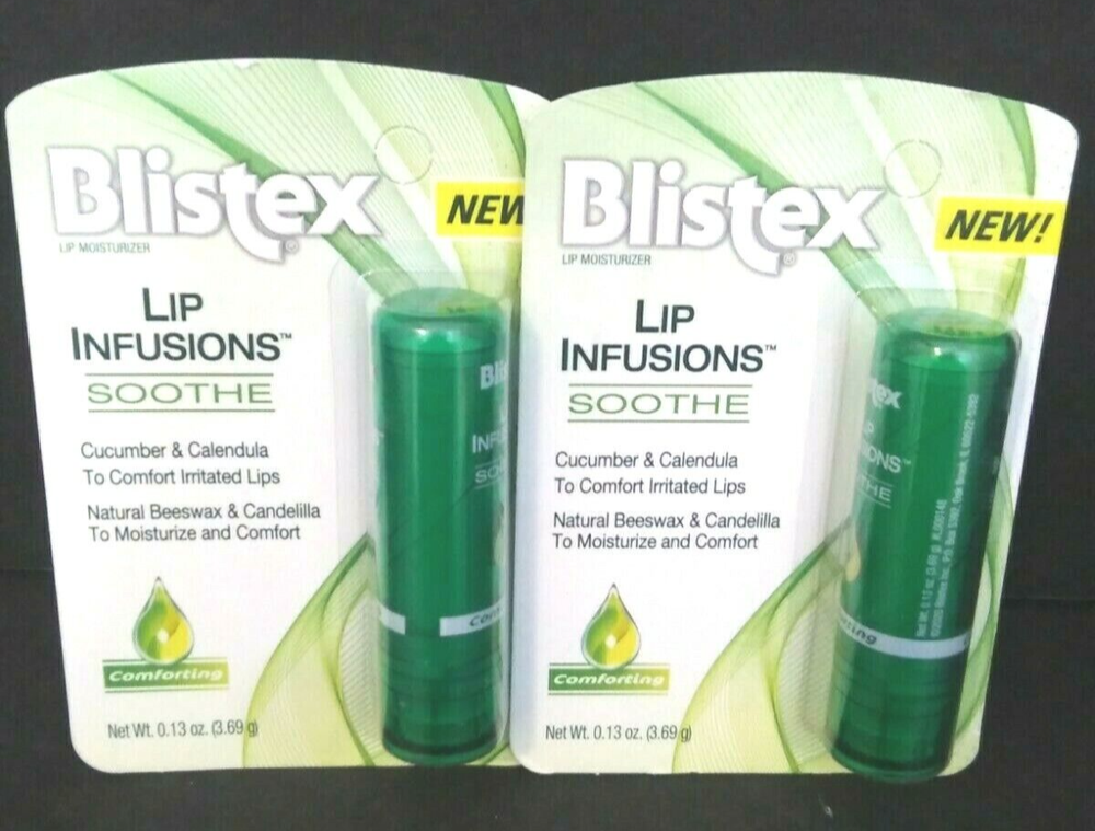 Blistex Lip Infusions Soothe Comforting Lip Moisturizer Twin Pack 0.13 oz Each