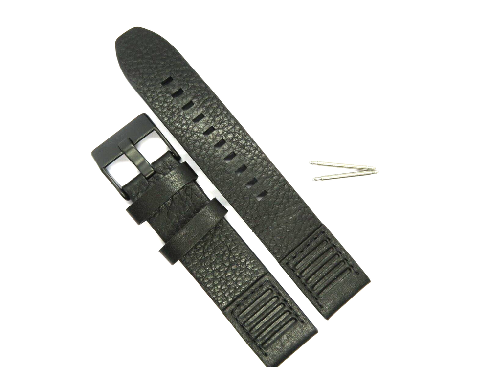 DIESEL Original Replacement Leather Strap DZ1837 Watch Strap Black 22 Mm