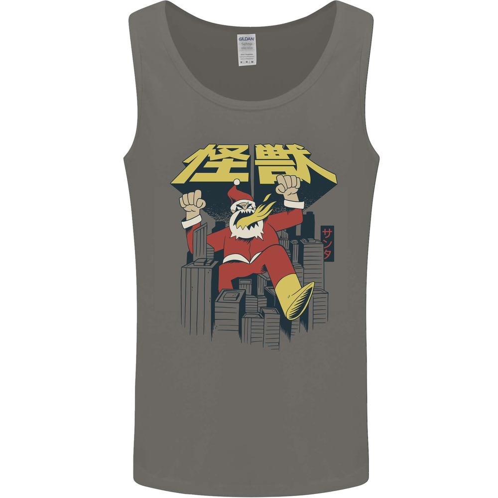Santa Monster Japanese Christmas Xmas Mens Vest Tank Top
