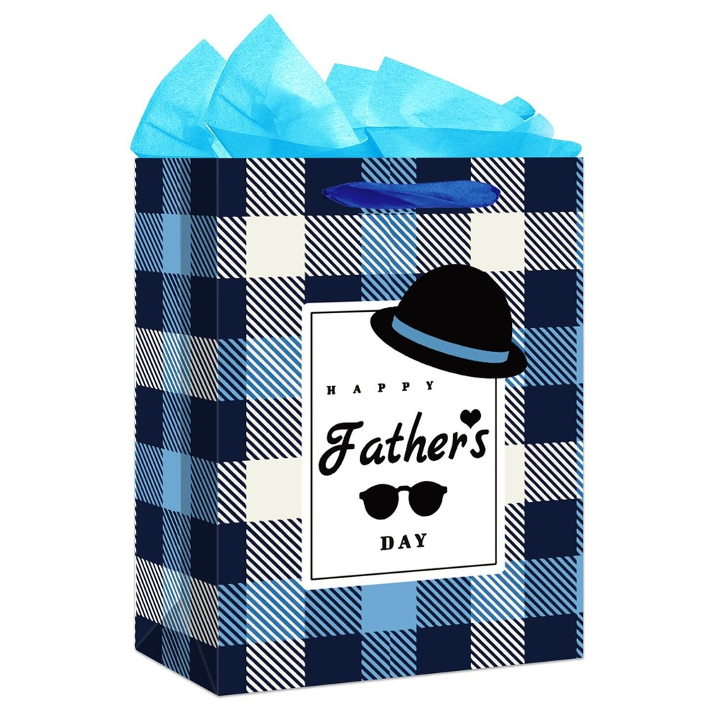 Fathers Day Gift Bag for Dad Daddy from Daughter Son Kids 11.5''x9''x5'' Medi...-image
