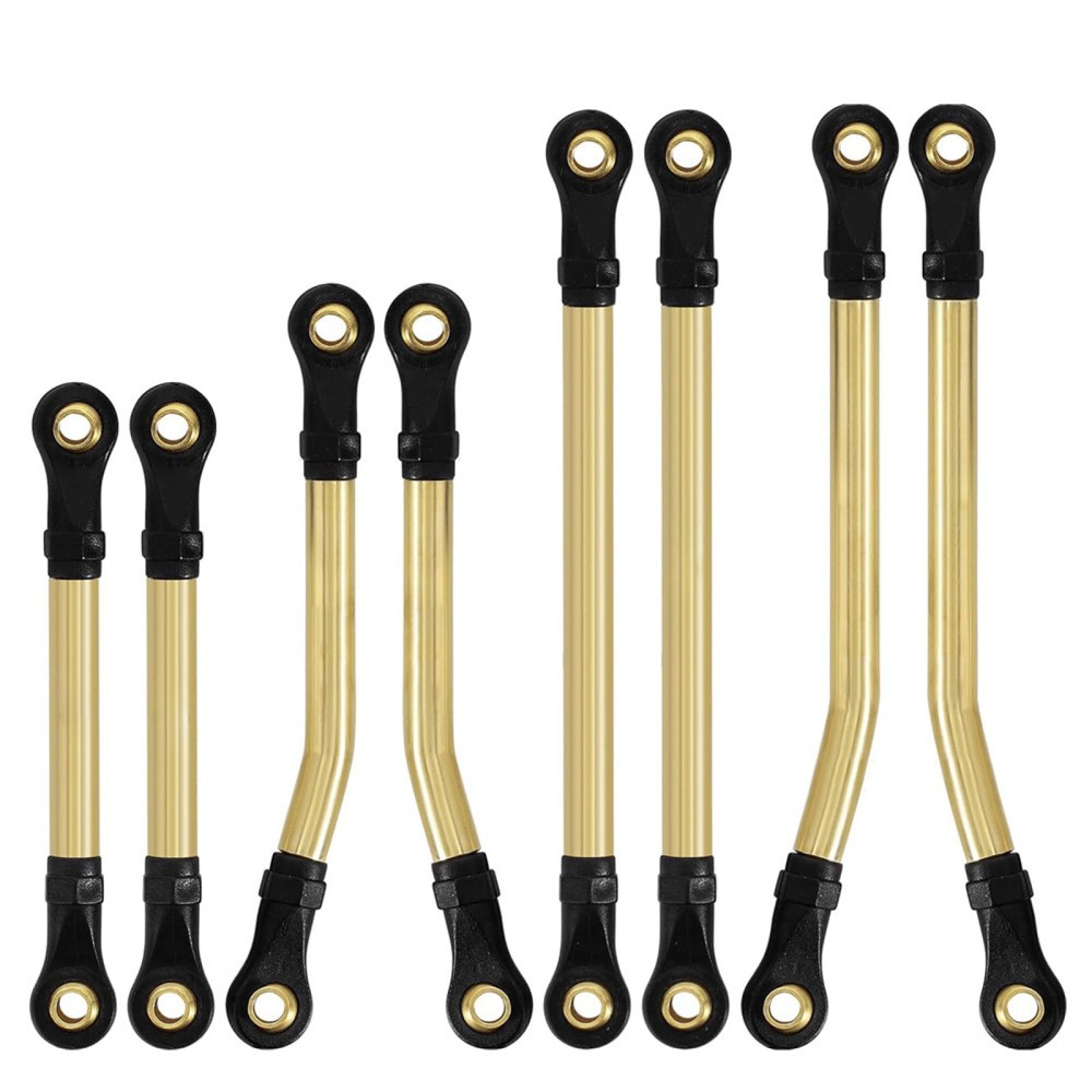 8PCS Upgrades 1/18 RC Car  Brass High Clearance Links Kit for Traxxas TRX4M