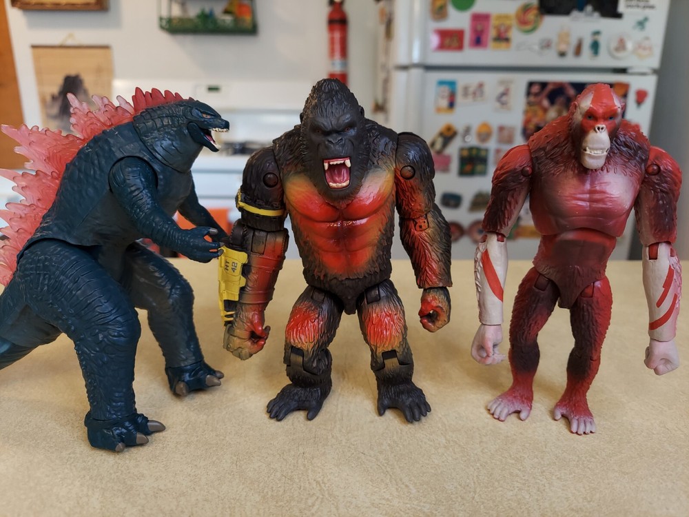 Godzilla x Kong The New Empire 2024 Playmates Figure Lot of 3