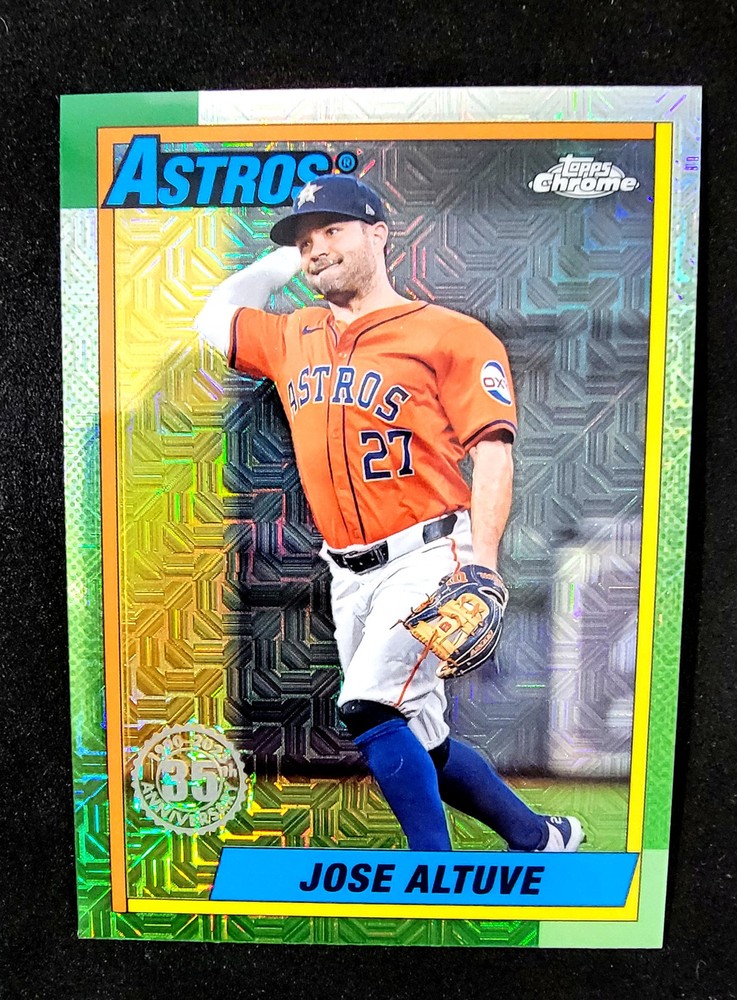 2025 Topps T90C-79 Jose Altuve 35th Anniversary Chrome Baseball Card