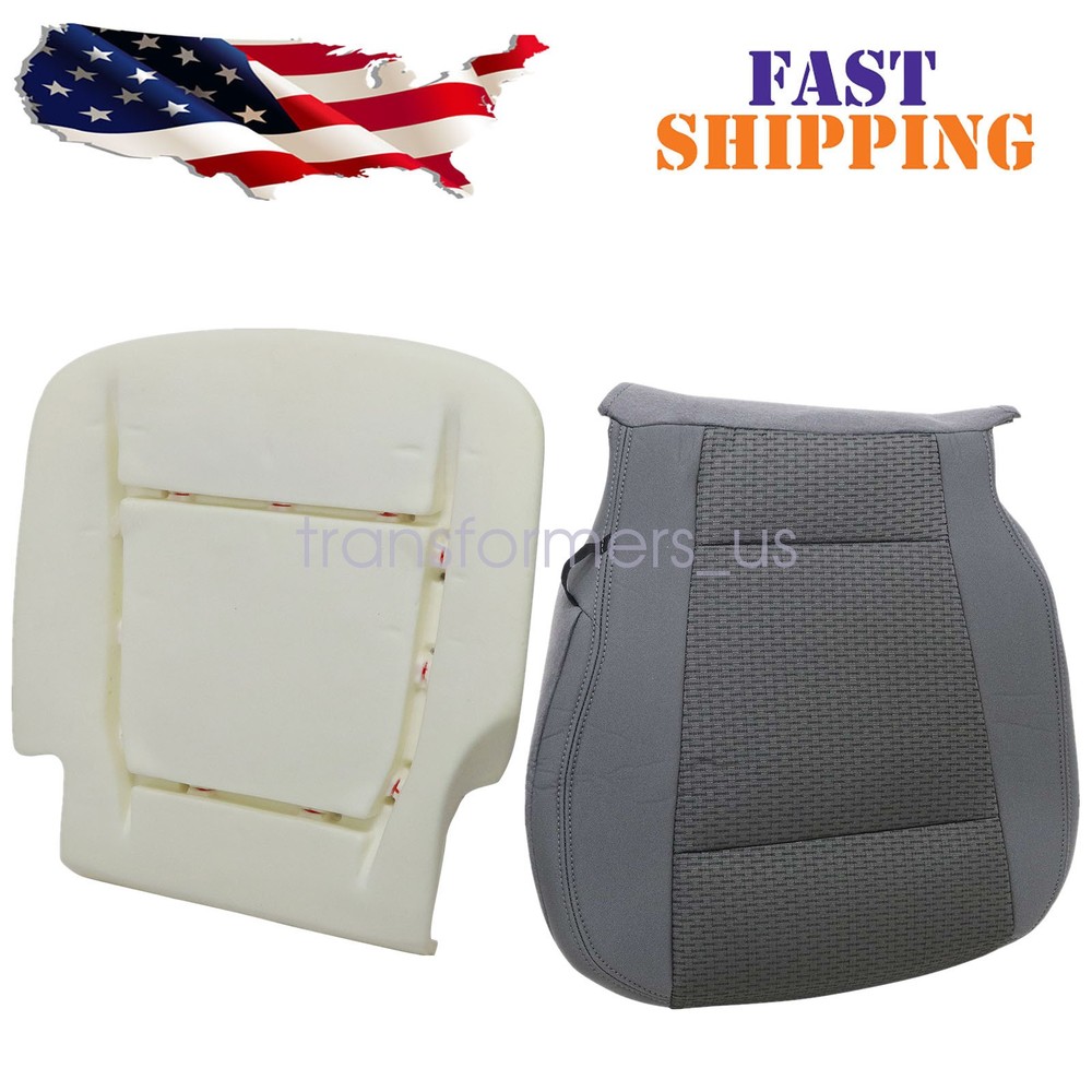 2017 2018 2019 2020 2021 For Ford F250 F350 Driver Bottom Gray Seat Cover & Foam