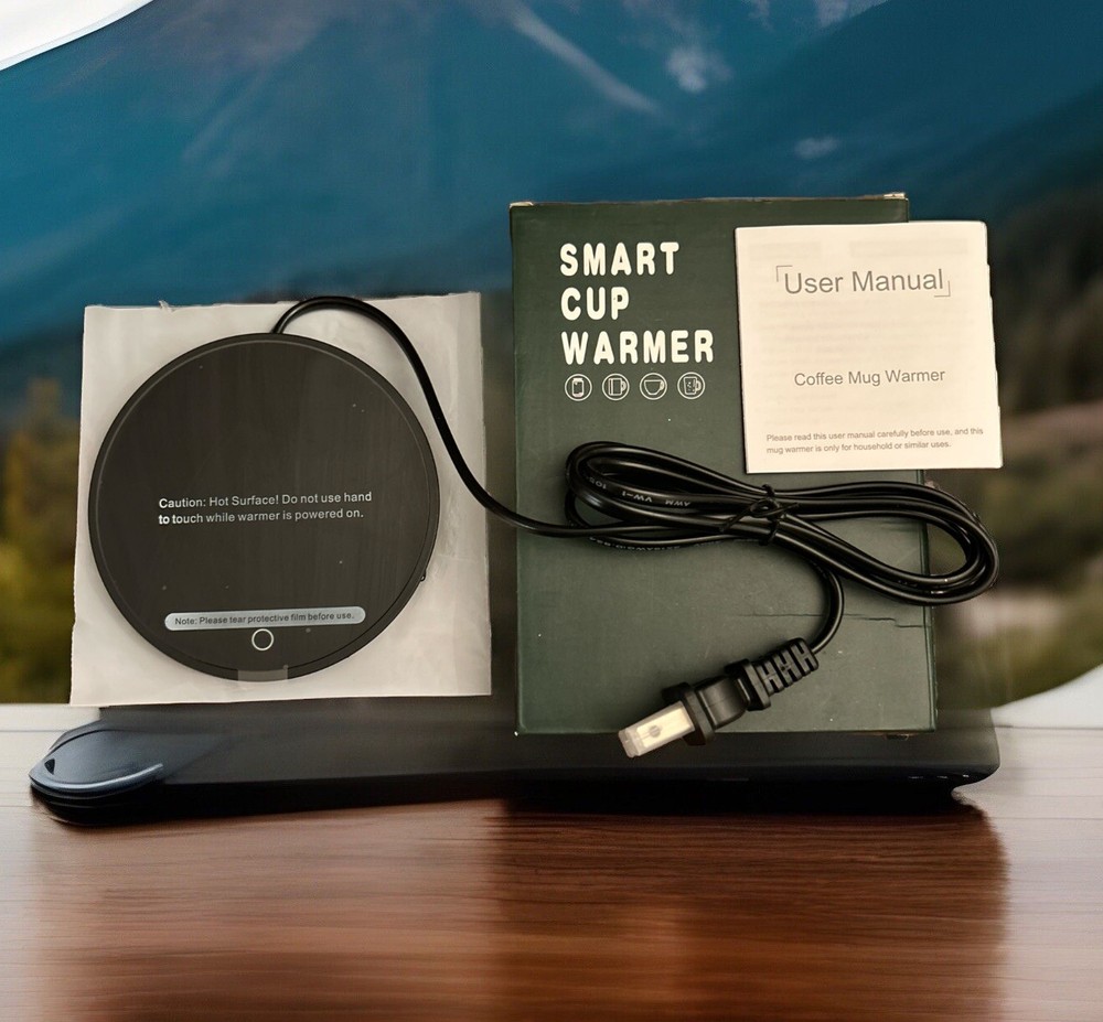 Smart Plug-In Coffee Mug Warmer with Auto Shut Off for Desk & Candle Heating