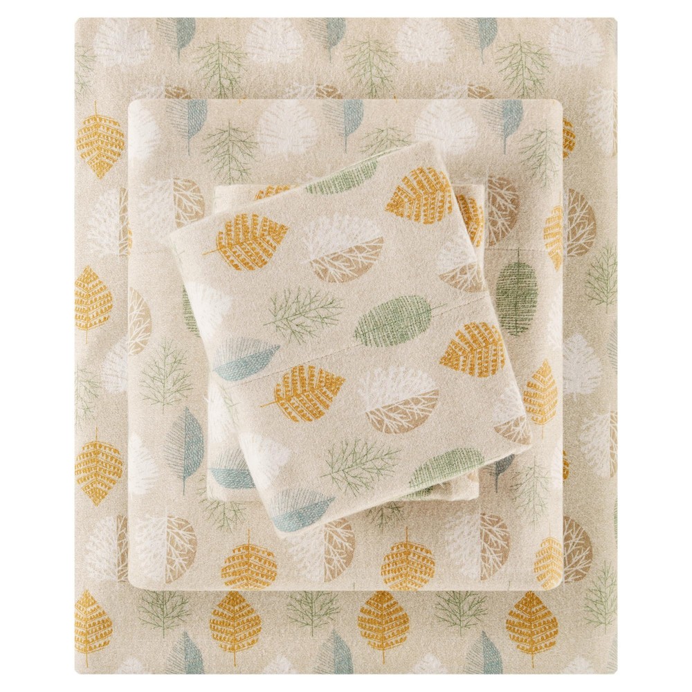 True North by Sleep Philosophy Cozy Flannel 100% Cotton Warm Sheet - Novelty Design for Ultimate Comfort