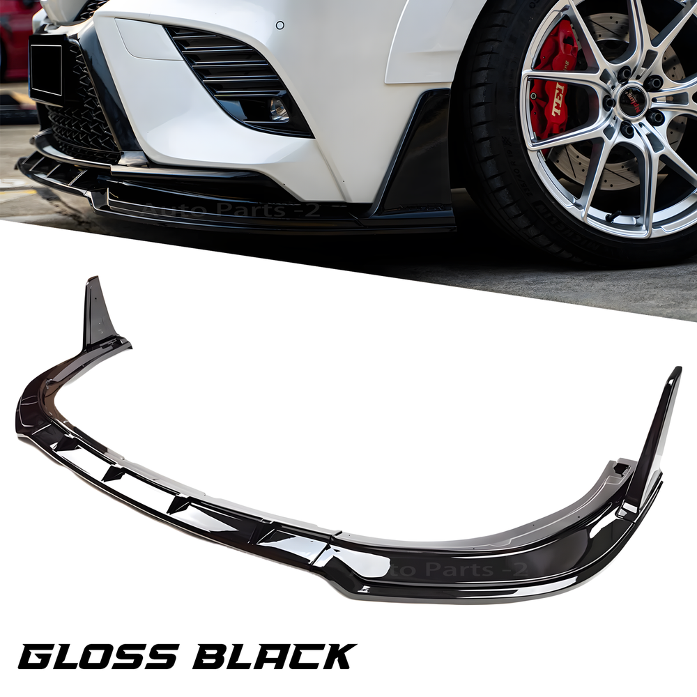 Front Bumper Lip Splitter Spoiler 5pc Gloss Black For Toyota Camry SE XSE 18-24