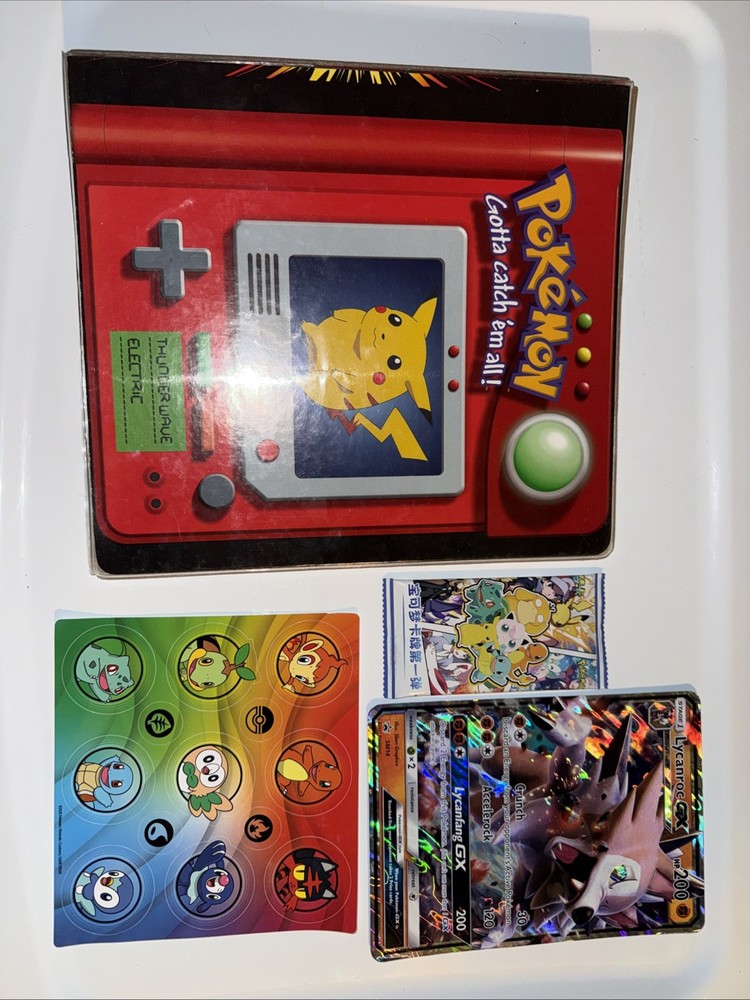 Vintage Pokémon Pikachu binder with over  70+ Cards with extras mint condition