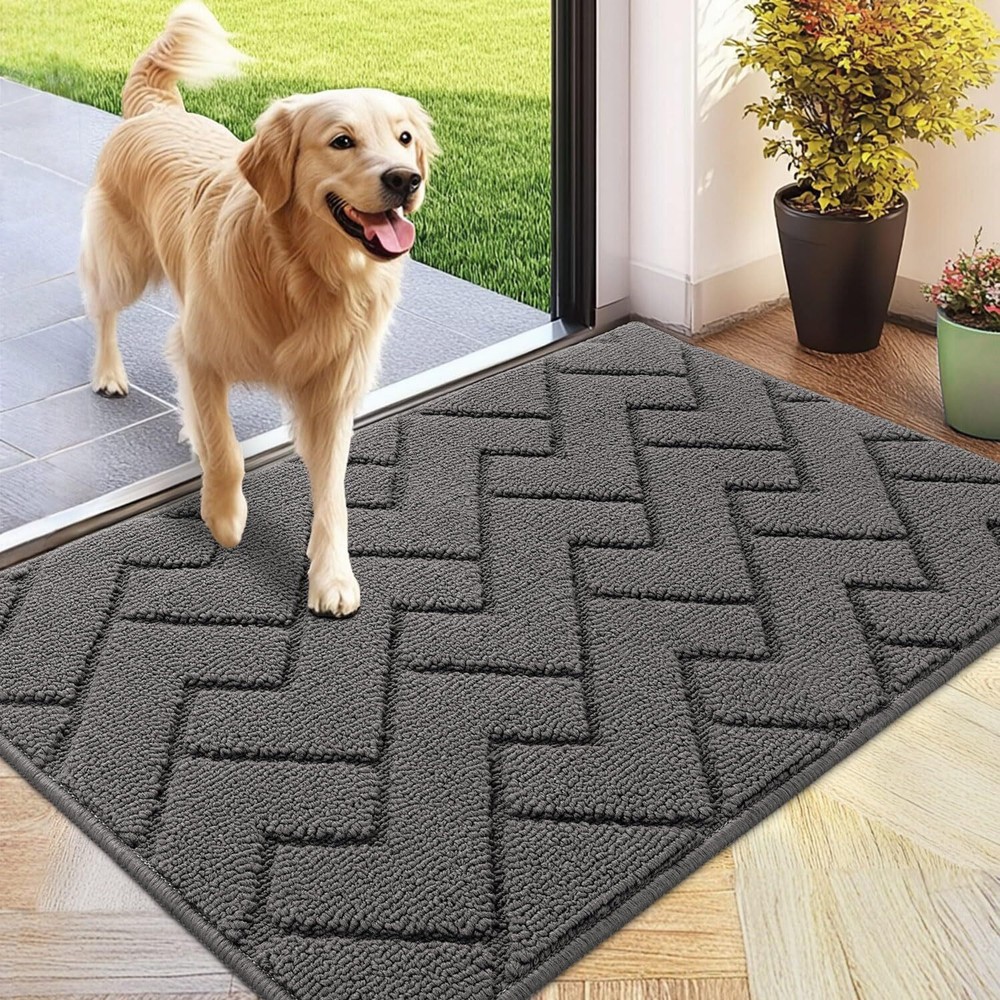Indoor Doormat,Front Back Door Mat Rubber Backing Non Slip Door Mats 24
