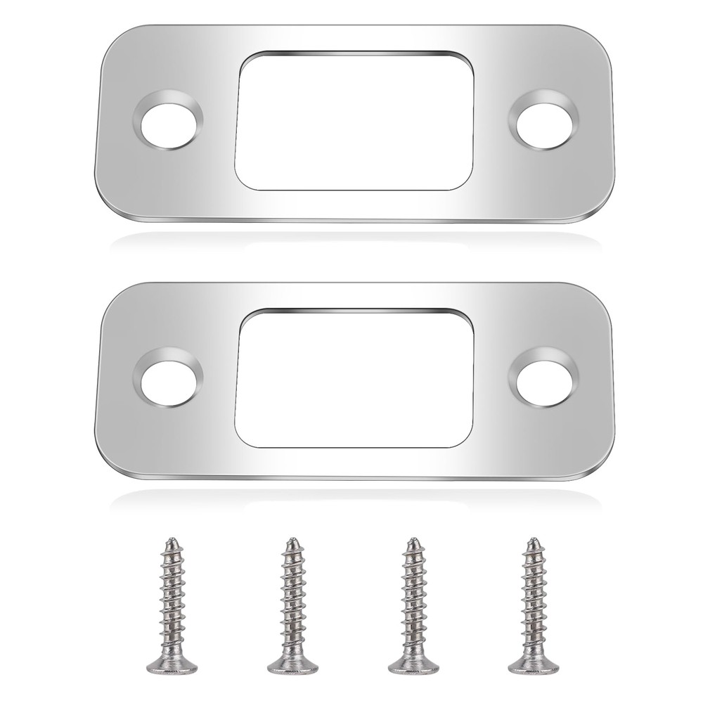 2 Pack Deadbolt Strike Plate Door Strike Plate Spacer 1