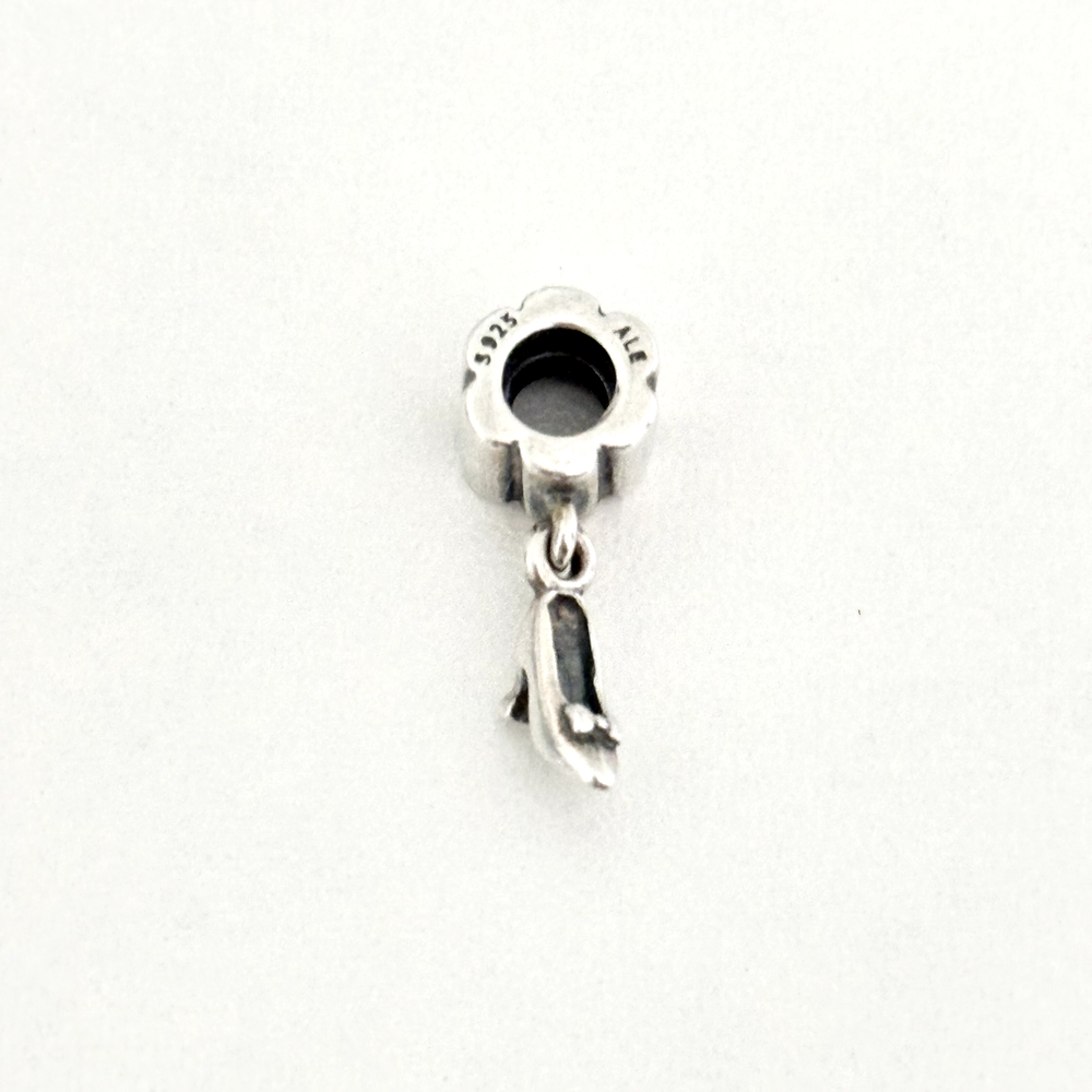 Pandora Retired High Heel Shoe Dangle Charm in 925 Sterling Silver