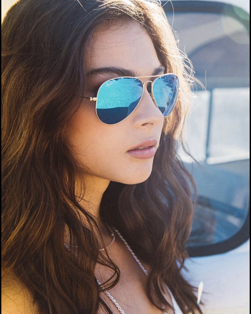 RayBan RB3025 Aviator Classic Unisex Sunglasses with Mirrored Blue Lens 58mm