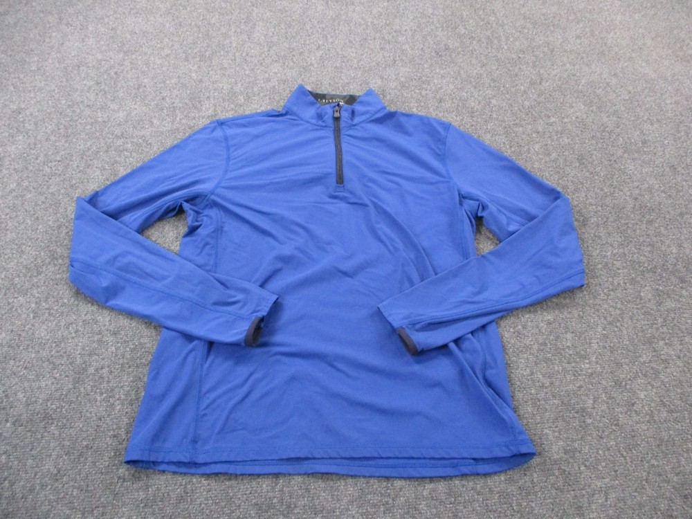 Greyson Jacket Men M Blue Golf Performance Casual Outdoors Hiking Active Stretch