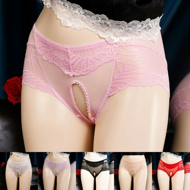 Men's Sissy Pouch Panties Underwear Lace Bikini Briefs Thongs Knicker Breathable