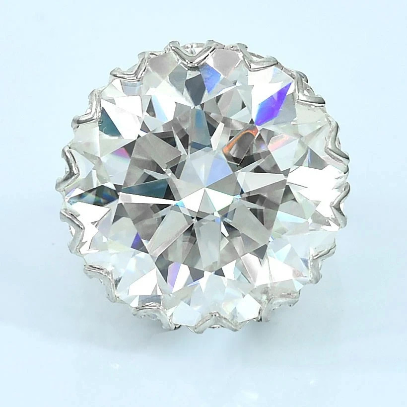 RARE 26.60 Ct Certified White Diamond Solitaire Ring 925 Silver -Tariff Free