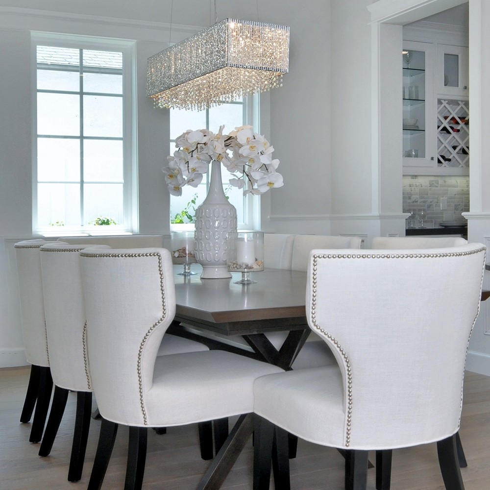 Spiral Chrome 9-light Linear Pendant Clear