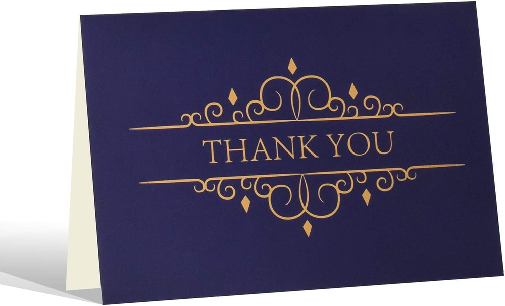 AZZUTORK 20 Thank You Cards - Greeting Cards Blank Cards with Envelopes and Seal