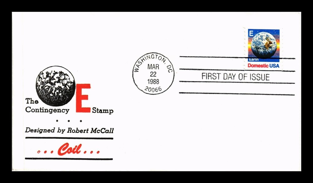DR JIM STAMPS US COVER EARTH DOMESTIC RATE COIL FIRST DAY ISSUE