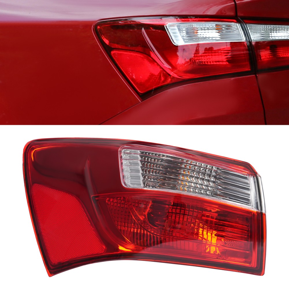For 2012-2017 Kia Rio Left Tail Light Rear Brake Lamp Halogen w/Bulb Driver Side