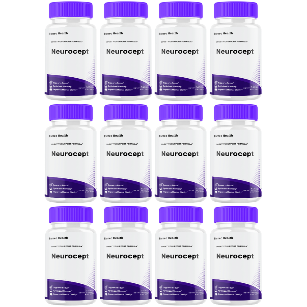 Neurocept Nootropic Advanced Formula Brain Supplement (12 Bottle)