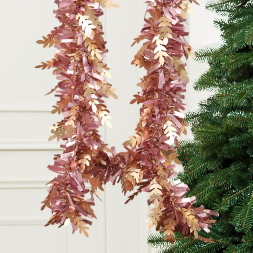 Christmas Tinsel Garland Christmas Ornament Glittering Tinsel Twist Garland