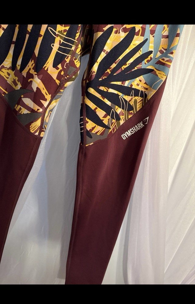 Gym Shark Paradise Full Length Leggings Size Small for Workouts