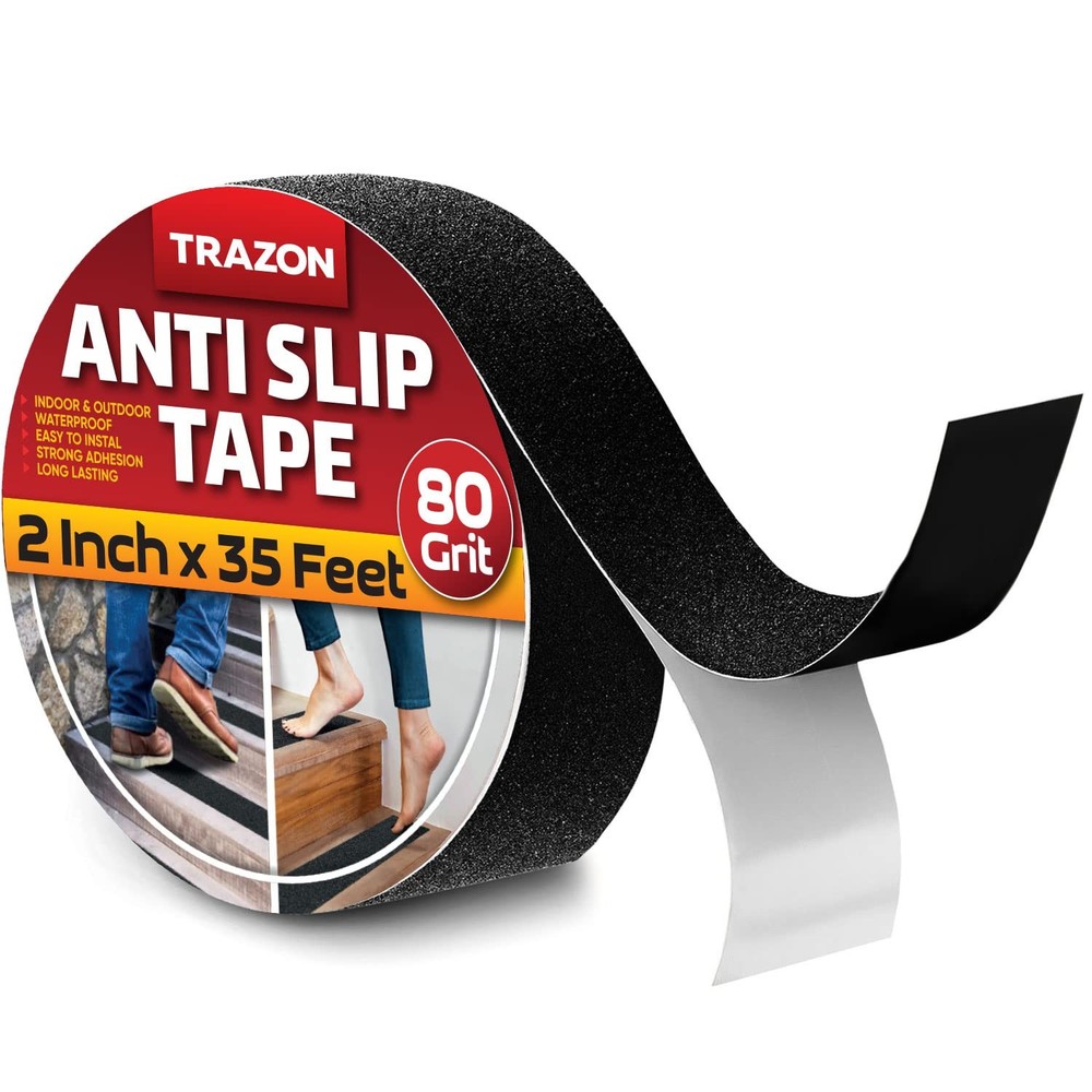 Heavy Duty Anti Slip Grip Tape for Stairs Indoor Outdoor Waterproof 2 Inch