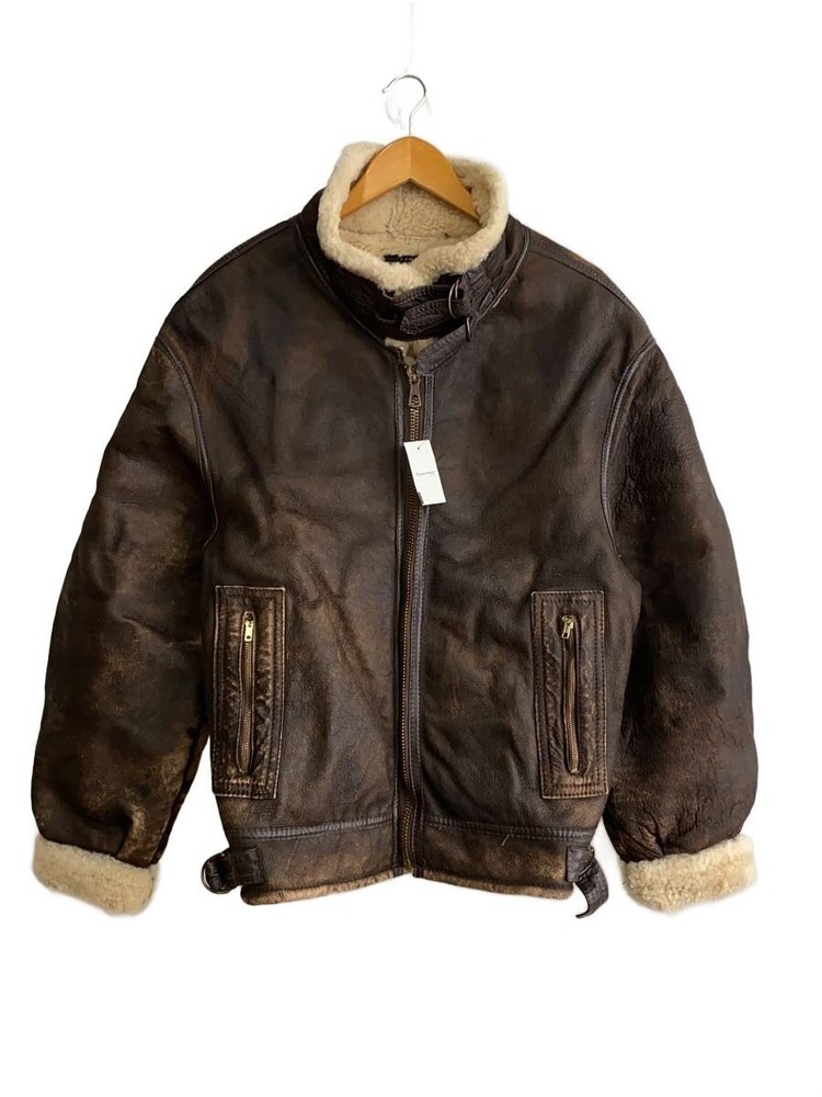 Aviation Flight Jacket/52/Sheep Leather/Brw/Plain/2104401441 3389