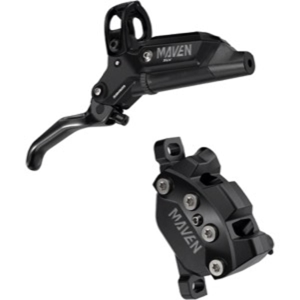 SRAM Maven Silver Disc Brake And Lever - Front, Post Mount, 4-Piston, Aluminum
