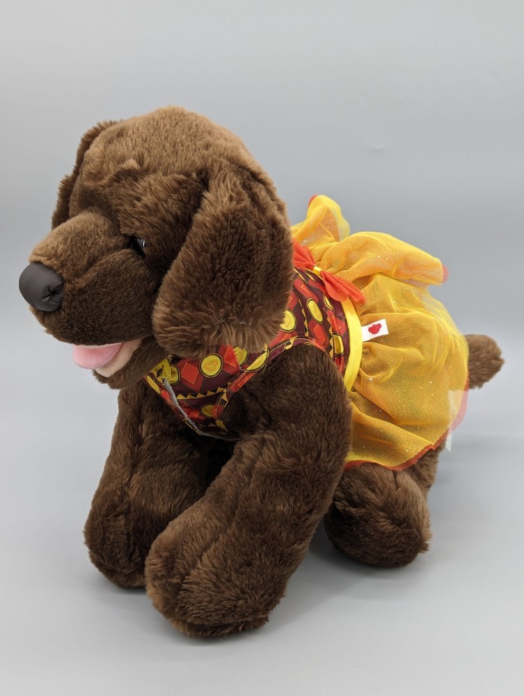 Build a Bear Workshop Brown Labrador Puppy with Dress Outfit 2012 Edition