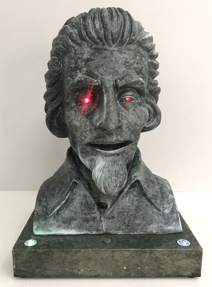 Gemmy Animatronic Talking Head Halloween Prop with Video Feature  