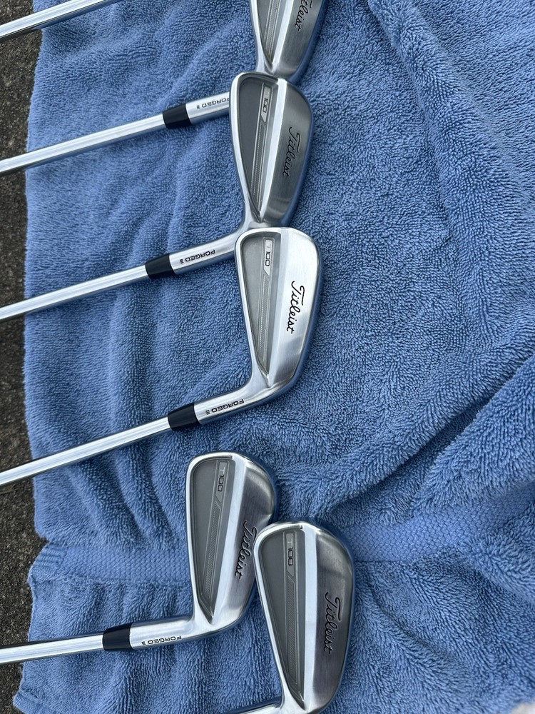 Titleist 2023 T100 Irons 4-PW Steel X-Stiff Right +1/4 Inch RH Set